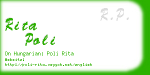 rita poli business card